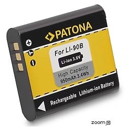 Batteri för Olympus Li-90B 950mAh 3.6V