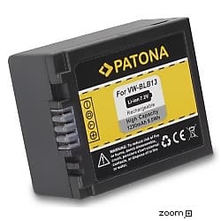 Batteri för Panasonic VW-BLB13 1250mAh 7.2V
