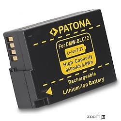 Batteri för Panasonic DMW-BLC12 950mAh 7.2V