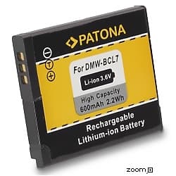 Batteri för Panasonic DMW-BCL7 600mAh 3.6V