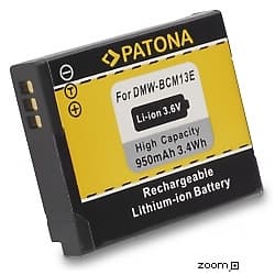 Batteri för Panasonic DMW-BCM13 950mAh 3.6V