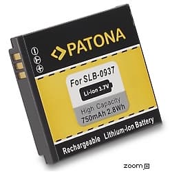 Batteri för Samsung SLB0937 750mAh 3.7V