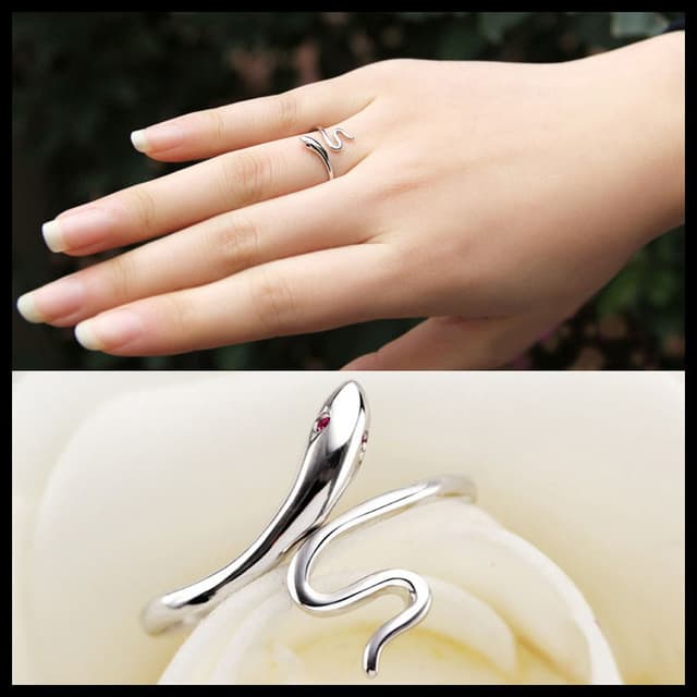 Orm 925 Silverpläterad Ring