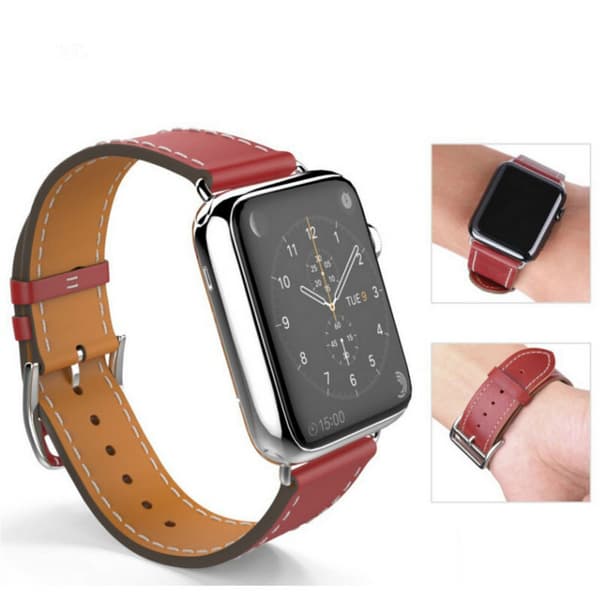 Äkta läder armband till Apple Watch 38mm