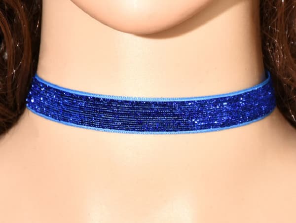 Choker - Glitter - Blue
