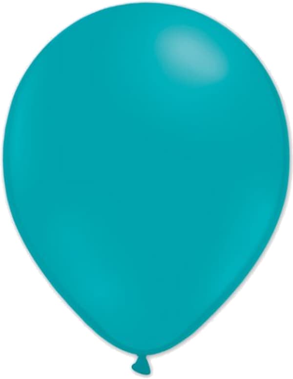 10 stk latex balloner i turkis farve - 30 cm / 12"