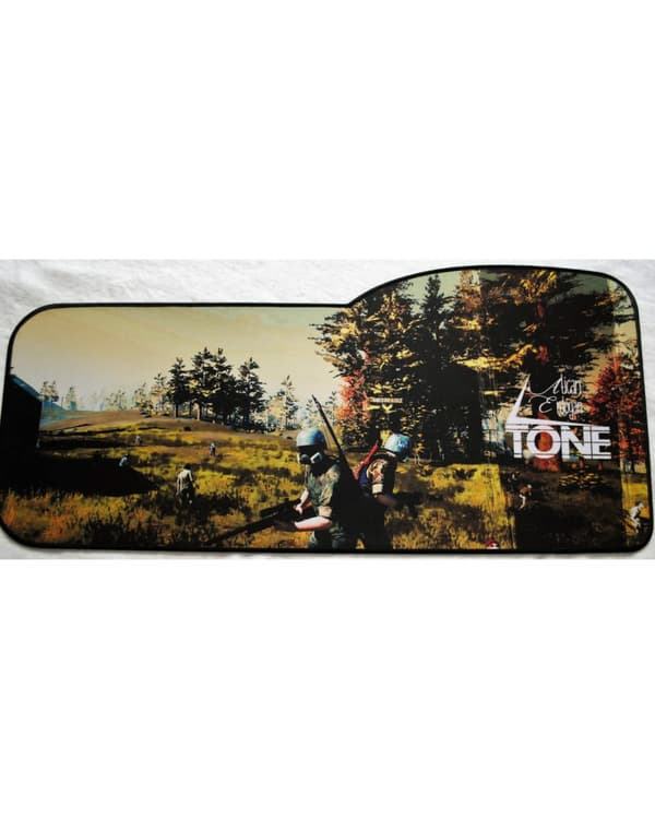 Mönstrad  E-sport keyboard musmatta, storlek: 73x33/28 cm