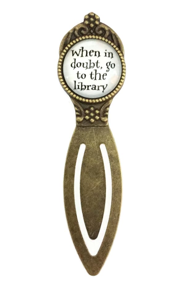 Bookmark - When in doubt go to the library - Harry Potter