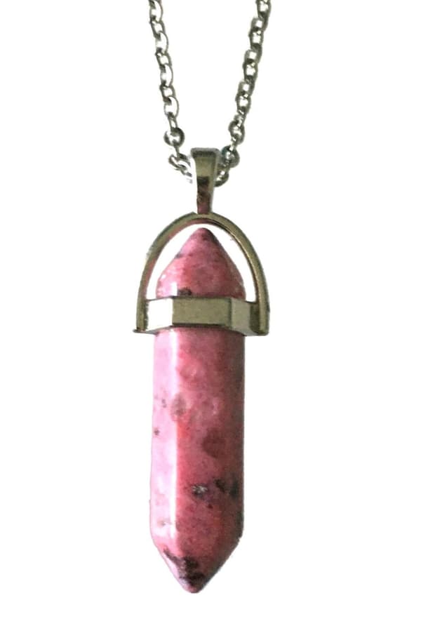 Necklace - Agate - Pink/Purple