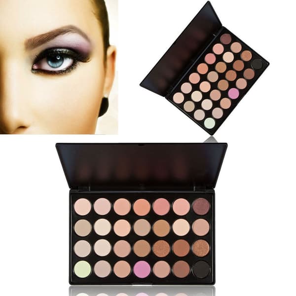 Eye Shadows - 28 different colors contour palette with lid