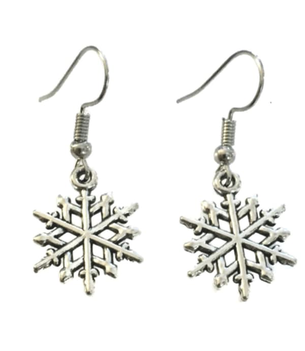 Örhängen Halsband 3-delat Set Snöflinga Snö Stjärna Jul/Vinter