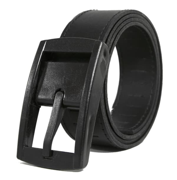 Svart 35mm jeansbälte i kalvläder