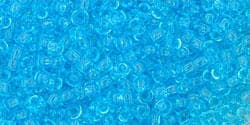 10gram Ca 1100 st Toho 11/0 Transparent Aquamarine #3 Japanska Seed Beads