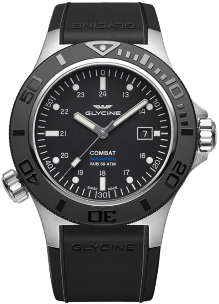 Glycine combat aquarius 3946.199 D9 Mens Swiss automatic watch
