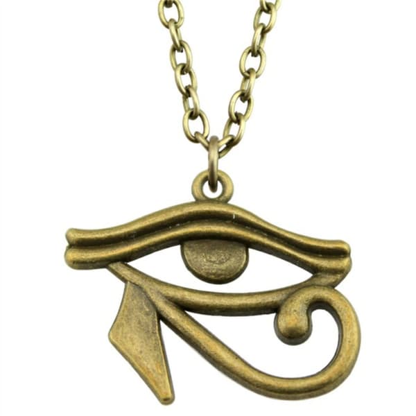 Necklace - Eye of Ra - Horus - Bronze - Chain