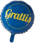 Miniatyrbild 4 av 6: Grattis Ballongmix - 10 gula & 10 blå latex + Folieballong med text 'Grattis' -  för Studenten, Examen, Fest, Högtid & Födelsedag