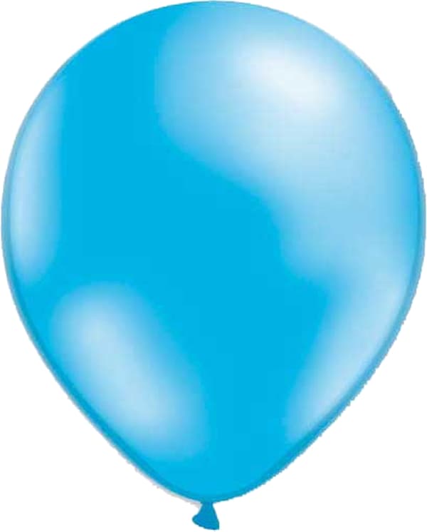 Ballonger 12- pack blandat Ljusblå Blå Metallic