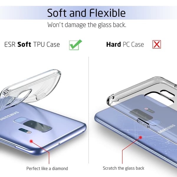 Samsung Galaxy S9 Plus Silikon Gummi TPU Mjukt Skal Ultra thin