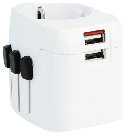 Skross Pro Light USB Världsadapter