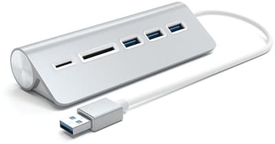 Satechi USB-A Aluminium USB 3.0 Hub & Card Reader