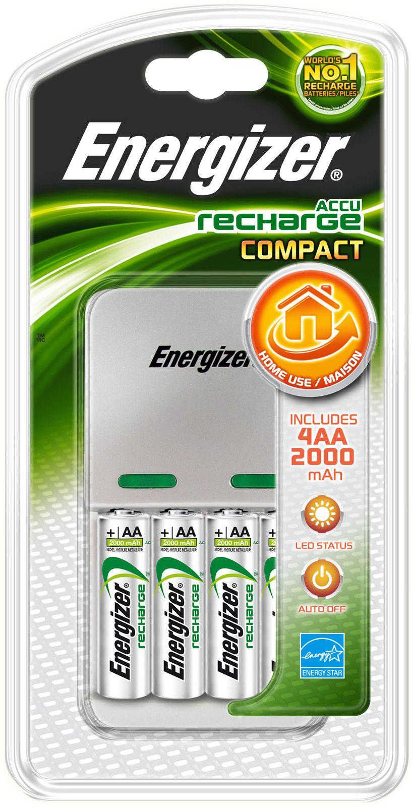ENERGIZER lader Compact 2000 inkl 4st AA LR6 2000mAh