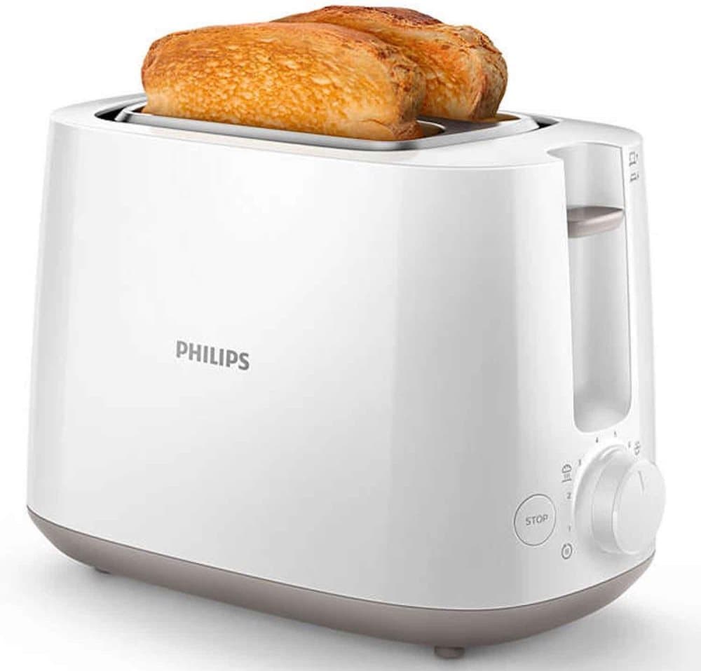 Philips Brödrost HD2581 Vit 2Skivors