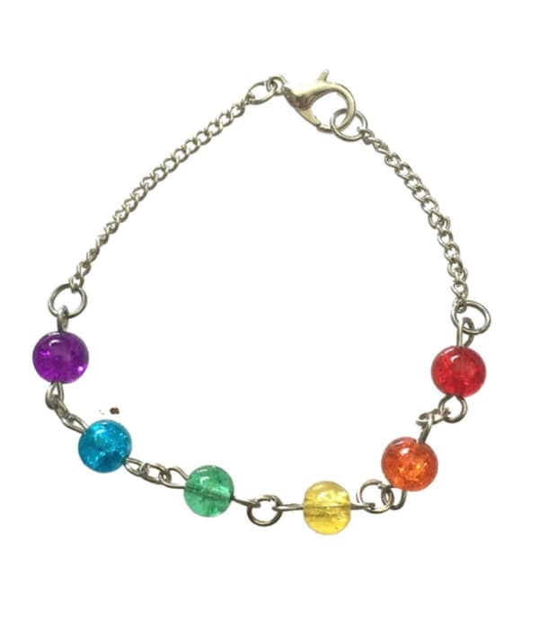 Bracelet - Pride - LGBT - Beads - 19 cm