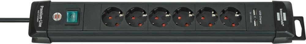 Brennenstuhl Grendosa 6-vägs & 2xUSB