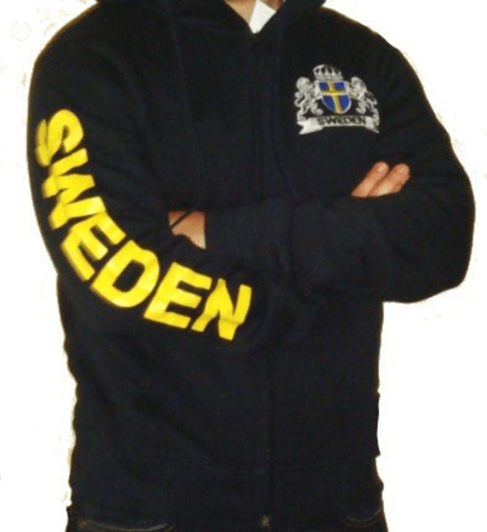 Mörkblå Luvtröja - Sweden 100% bomull