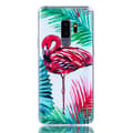 Miniatyrbild 1 av 5: Palm Flamingo - Retroskal av silikon för Samsung Galaxy S9 Plus