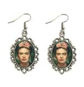 Miniatyrbillede 2 af 2: Necklace - Earrings - Set - Frida Kahlo - Silver