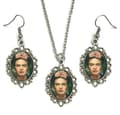 Miniatyrbillede 1 af 2: Necklace - Earrings - Set - Frida Kahlo - Silver