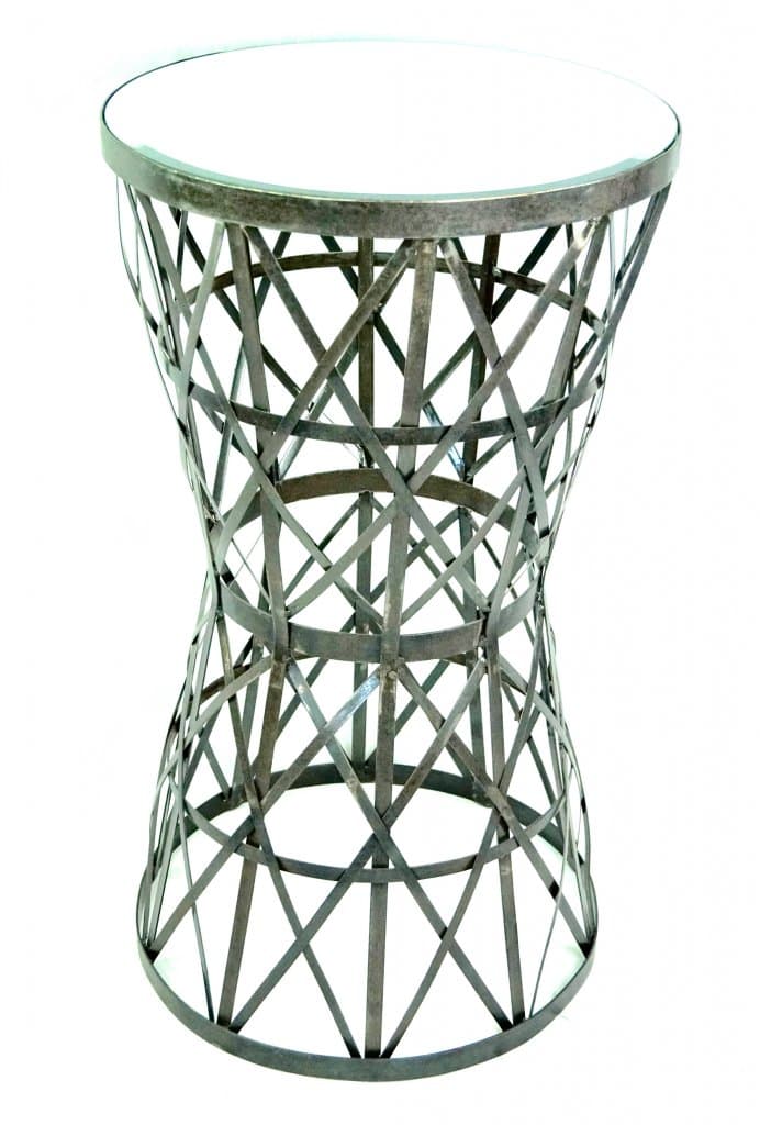 Spegelbord Sidobord Diameter 46cm x 82cm