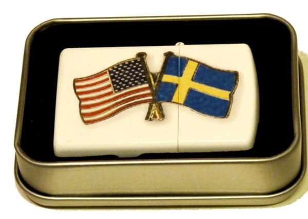 Lighter -SVERIGE MED USA FLAGGA