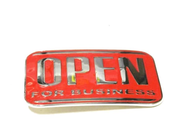Bæltespænde- Open for business
