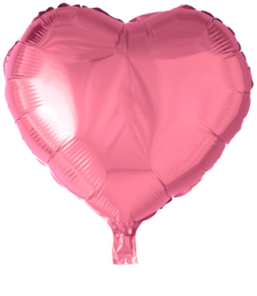Folieballong Hjärta Rosa - 46 cm Hjärtformad Ballong