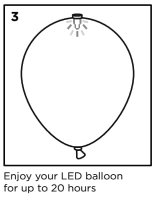Vis kærlighed med LED -  I Love You balloner i rød og hvid