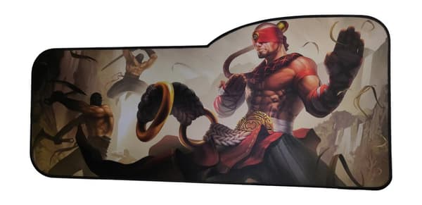Lee Sin Leugue of legends XL E-sport keyboardmusmatta,73x33/28cm