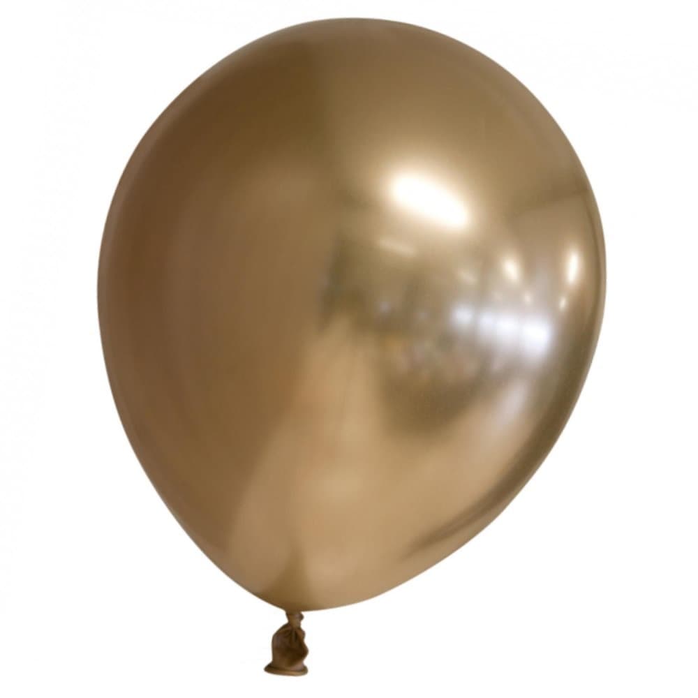 24 stk Krom Guld Latex Balloner - 30 cm / 12"