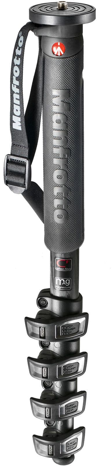 Manfrotto XPro 5-sektioners Enbensstativ Kolfiber
