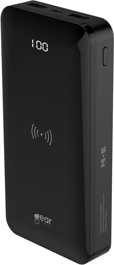 Gear Powerbank Qi + 3xUSB 20,000mAh