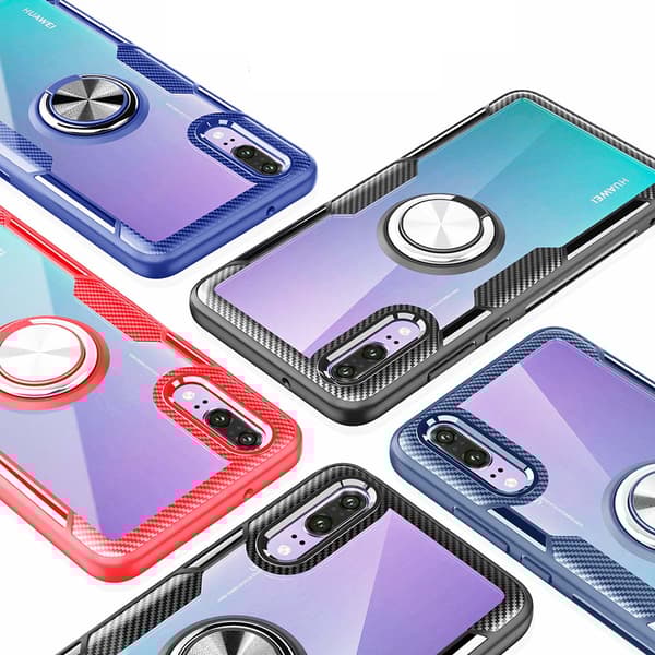 Praktiskt Leman Skal med Ringh�llare - Huawei P20