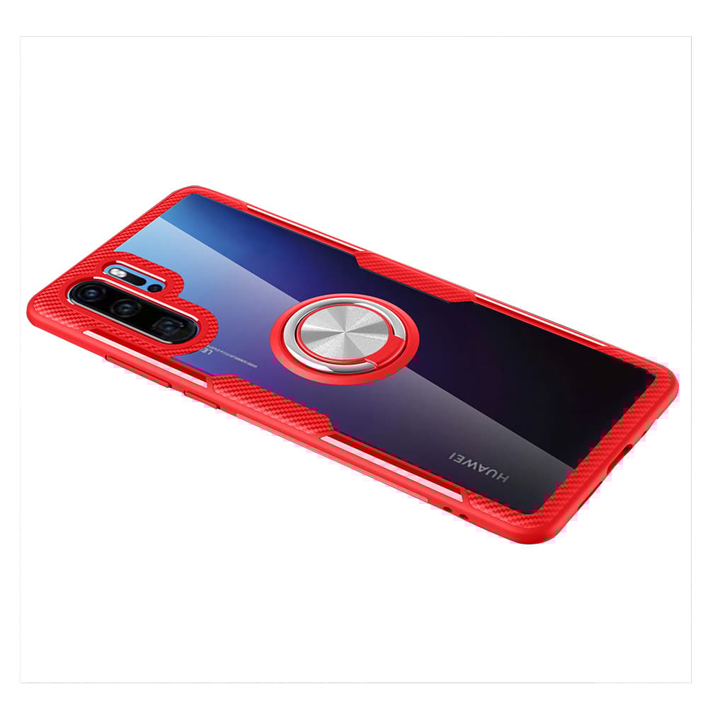 Praktiskt Skyddande Skal med Ringhållare - Huawei P30 Pro