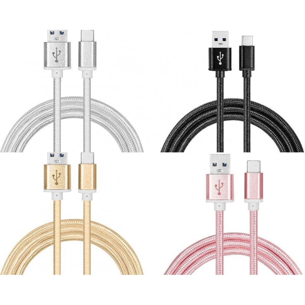 3m Hög kvalitets USB-C SnabbladdningsKabel Type-C
