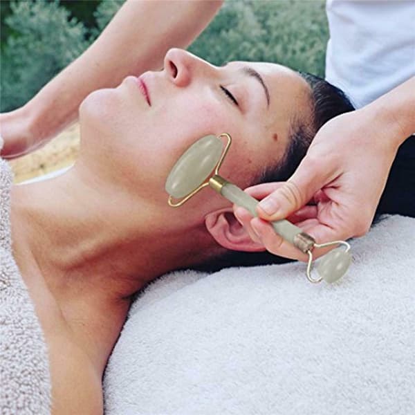 Facial Face Neck Jade Roller Massager
