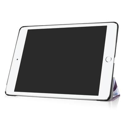 Läderfodral med ställ och mönster, iPad 9.7 (2017-2018)