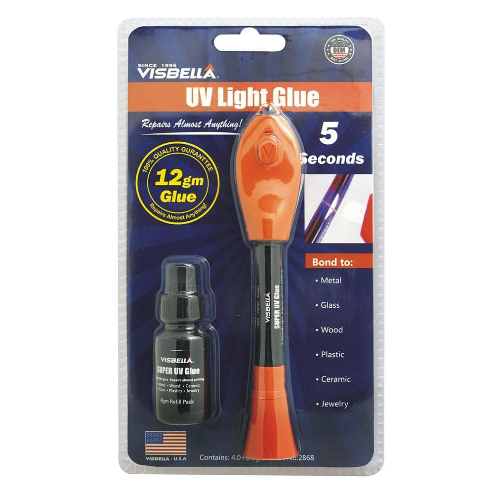 5 sekunders UV-lim + refill, Flytande plast, härdar blixtsnabbt
