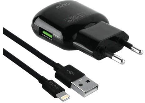 Puro Väggladdare 12W 1USB-A lightningkabel