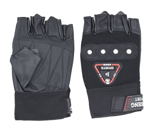 FINGERLESS HANDSKE SPORTS MED RUNDTE NITER