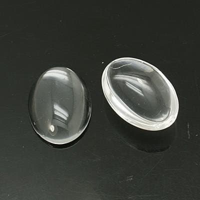 13x18mm Cabochon 25 stycken Transparent
